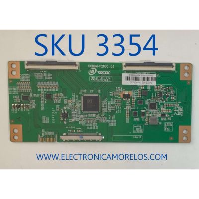 T-CON PARA TV RCA / NUMERO DE PARTE CC700PV3D / DCBDM-P280D_03 / 8P30D0349400A / 21041502703017 / E5171242 / PANEL 72000725YTGT / MODELO RWOSU7049